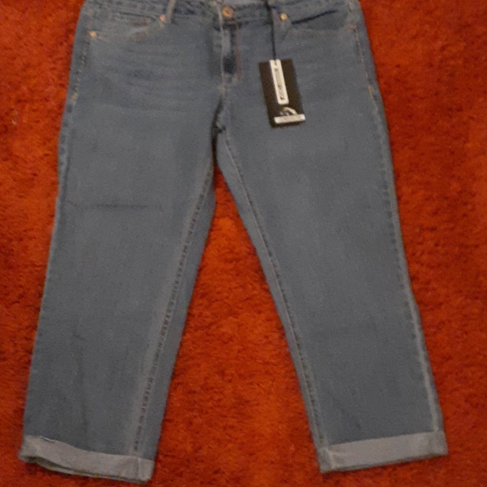 Jordache skinny crop bling jean